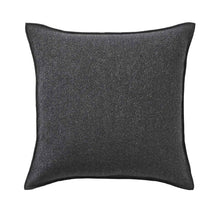 Load image into Gallery viewer, Weave Home - Alberto Cushion in Onyx dark grey colour
