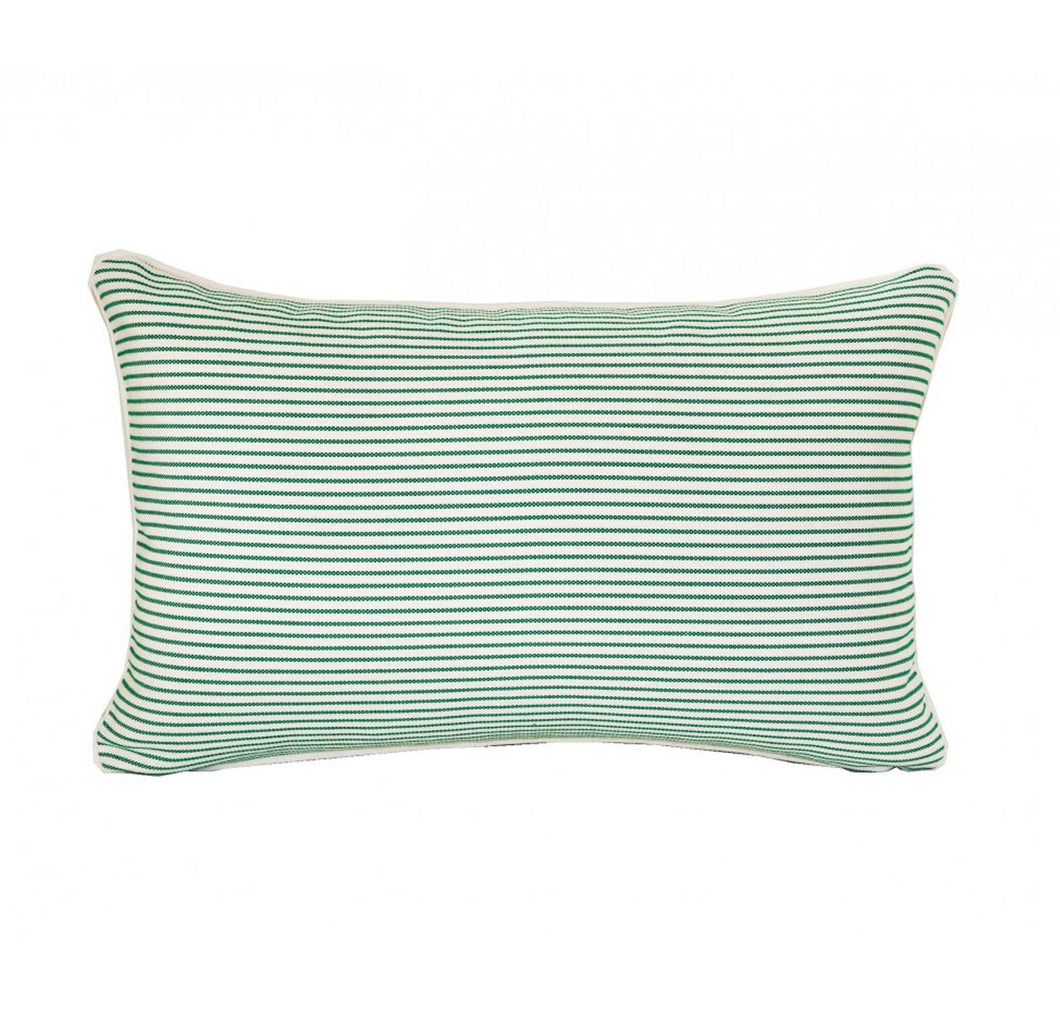 Duck Stripe Emerald Cushion Cover