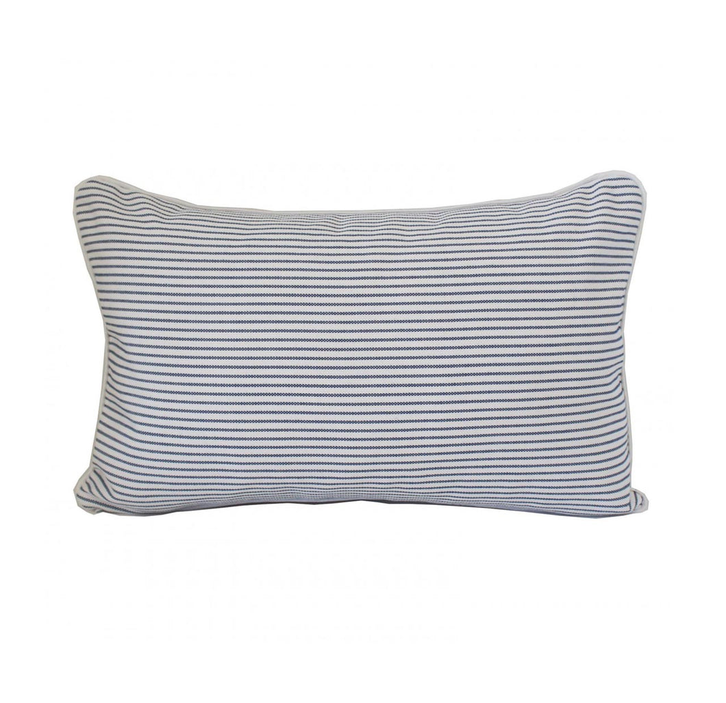Duck Stripe Sapphire Cushion Cover