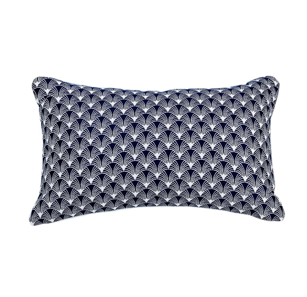Scallop Sapphire Cushion Cover